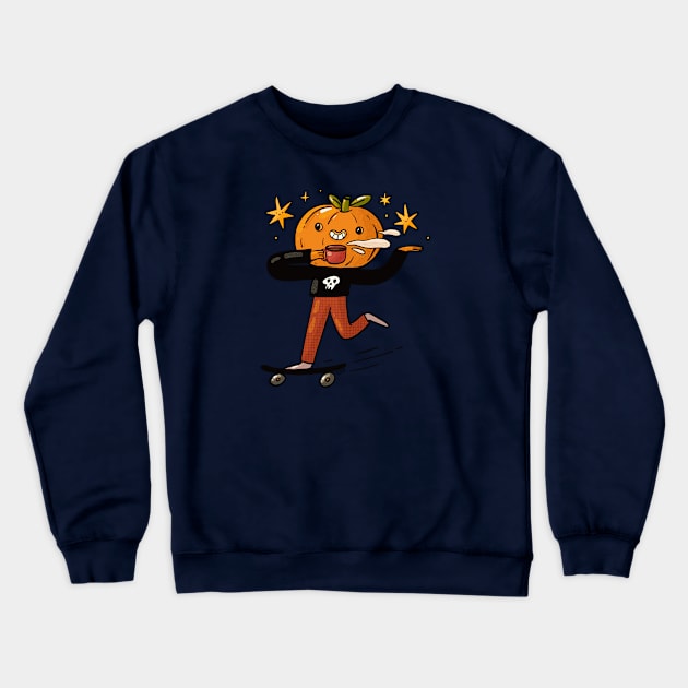 Mr Pumpkin Crewneck Sweatshirt by Tania Tania